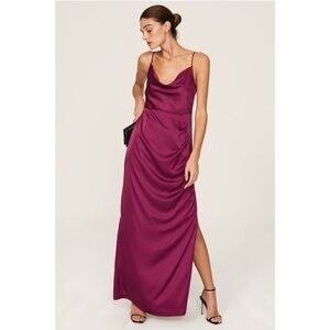 Hutch Women's Maxi Dress in Rich Burgundy